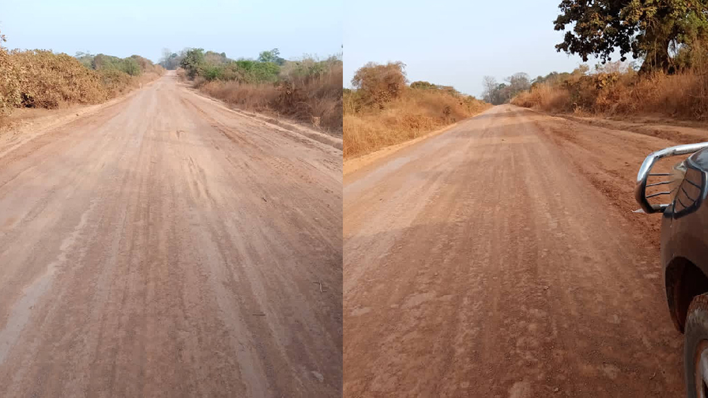 Reprofilage avec emploi partiel sur les routes en terre en Côte d’ivoire.